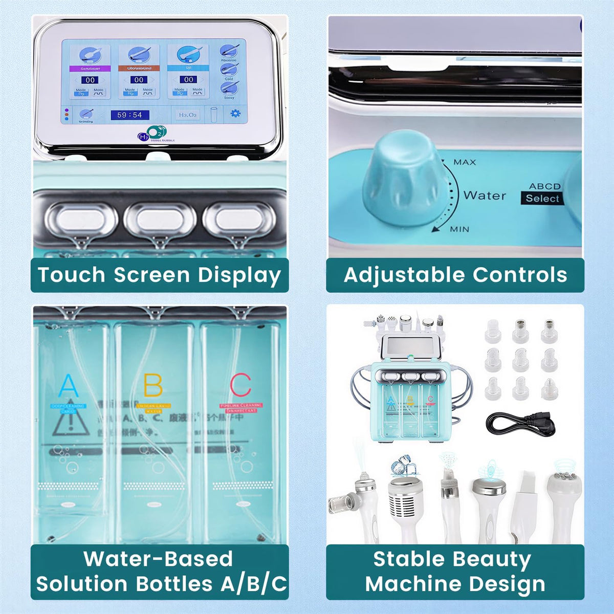 7 in1 Facial Care Machine with Mask Multifunctional Face Skin Care Device