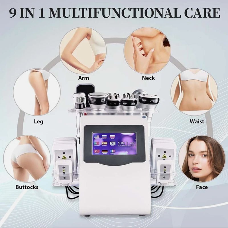 9-in-1 Cavitation & RF Body Contouring Machine For Home And Saloon