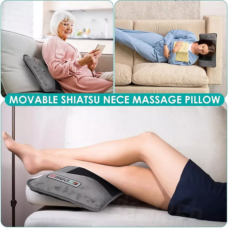 Full Body Electric Massage Mat,with 10 Vibration Motors Pad and 4 Heating Pad