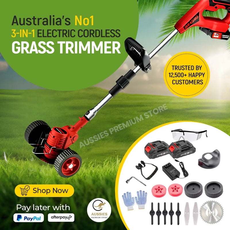 3-in-1 Cordless Electric Grass Lawn Mower
