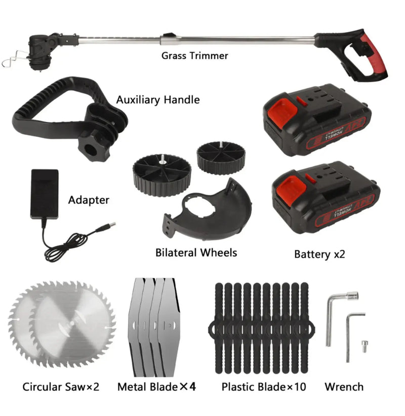 3-in-1 Cordless Electric Grass Lawn Mower