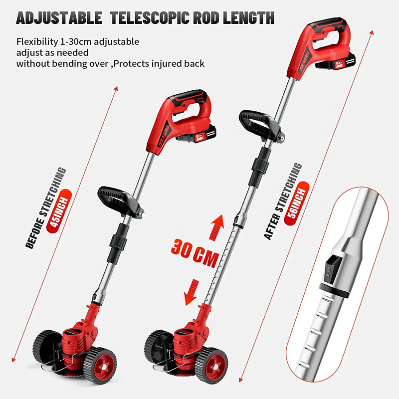 3-in-1 Cordless Electric Grass Lawn Mower