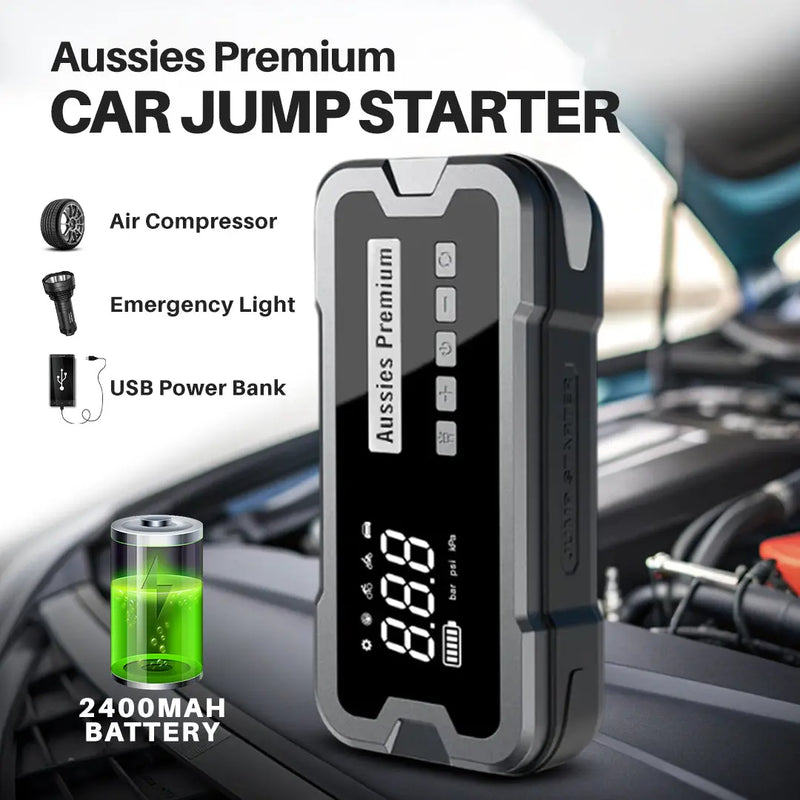 Aussies Premium 4 In 1 Jump Start Tyre Inflator