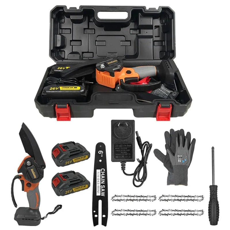 Aussies Premium 6 Inch Cordless Electric Chainsaw