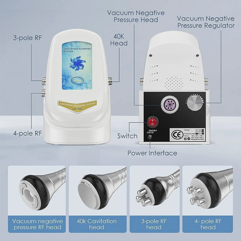 4-in-1 Ultrasonic Cavitation & RF Machine Facial Care Body Machine The Whole Body,Home Use