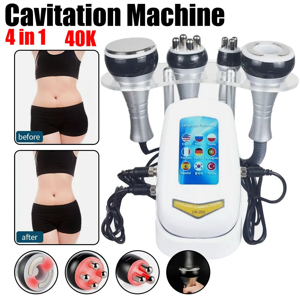4-in-1 Ultrasonic Cavitation & RF Machine Facial Care Body Machine The Whole Body,Home Use