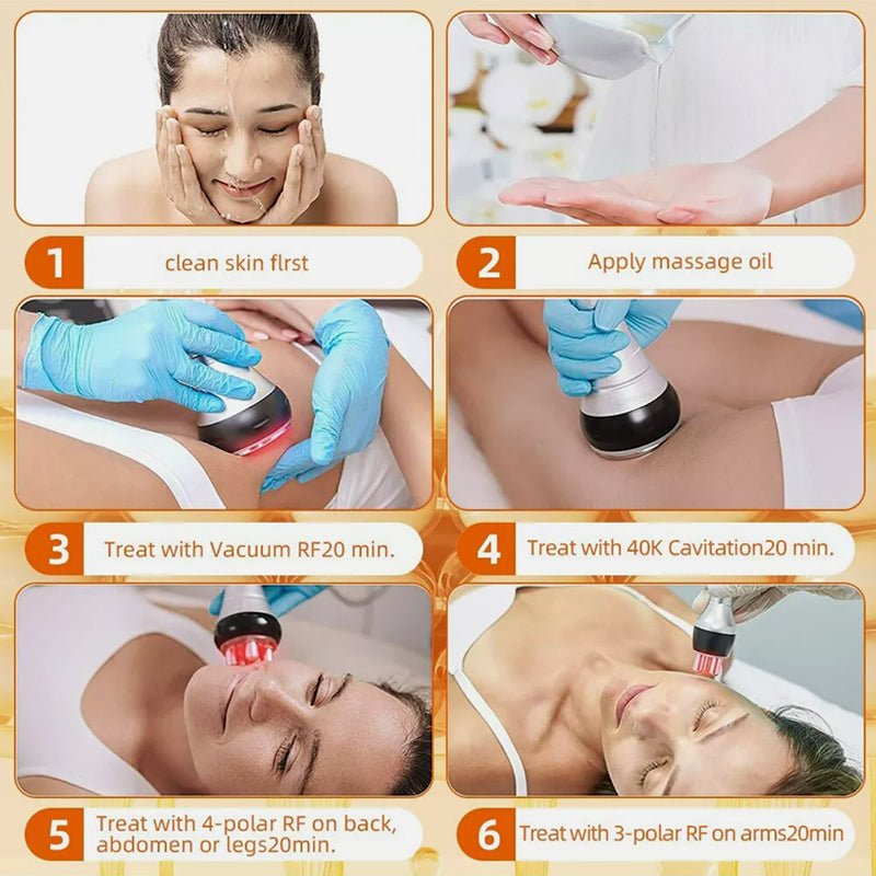4-in-1 Ultrasonic Cavitation & RF Machine Facial Care Body Machine The Whole Body,Home Use