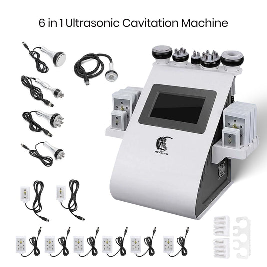 6-in-1 Cavitation & RF Beauty Machine For Saloon And Home