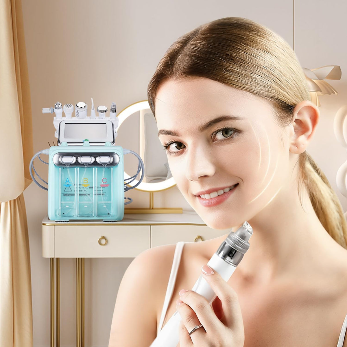 7 in1 Facial Care Machine with Mask Multifunctional Face Skin Care Device