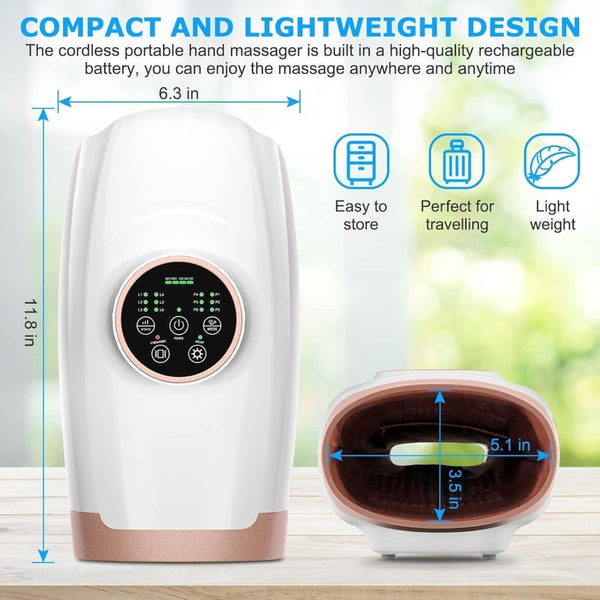 Electric Hand Massager with Heat Compression
