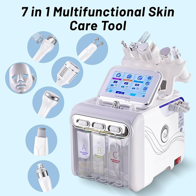 7 in1 Facial Care Machine with Mask Multifunctional Face Skin Care Device