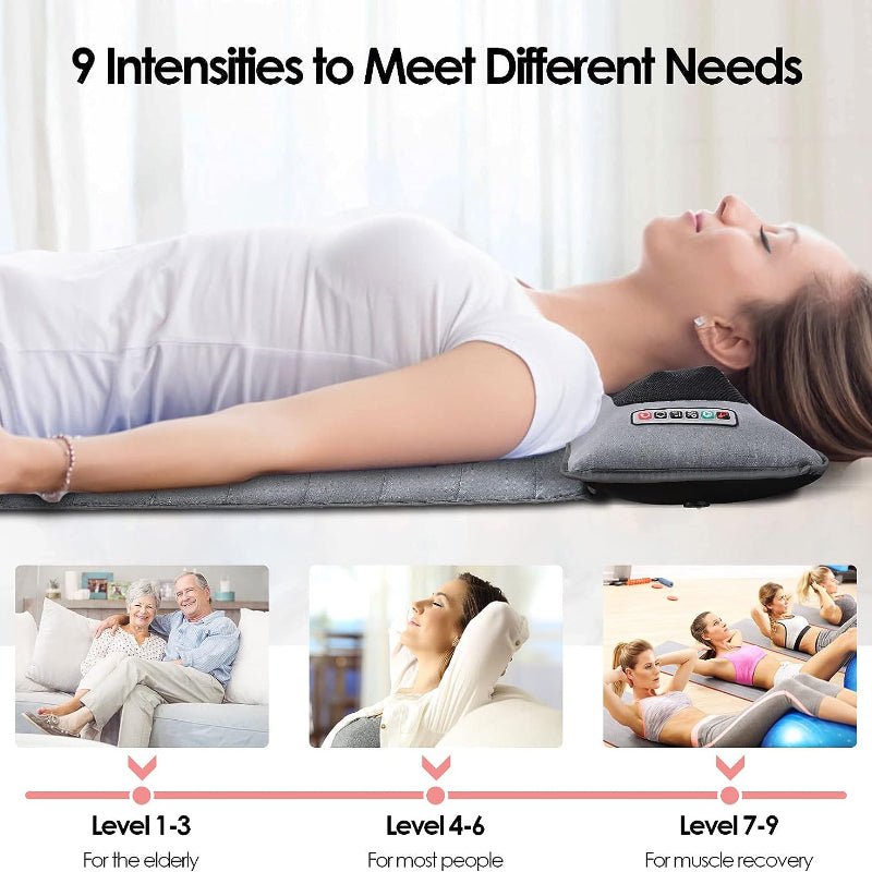 Full Body Electric Massage Mat,with 10 Vibration Motors Pad and 4 Heating Pad