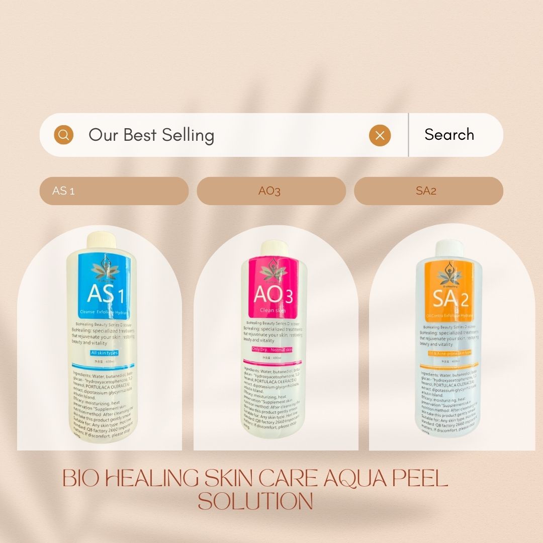 Hydro Dermabrasion Aqua Peel Solution Set of 3 Bottles 400ml | Hydra Facial Serum
