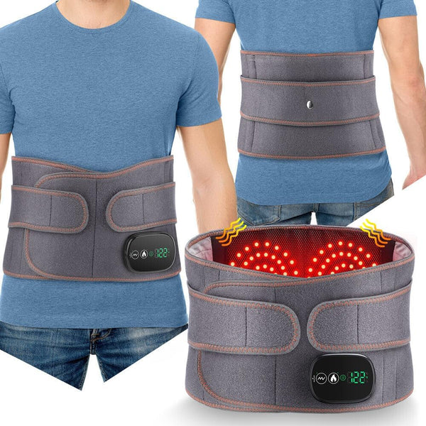 Infrared Heating Lumbar Belt with Vibration & Mugwort Wireless Back Pain Relief