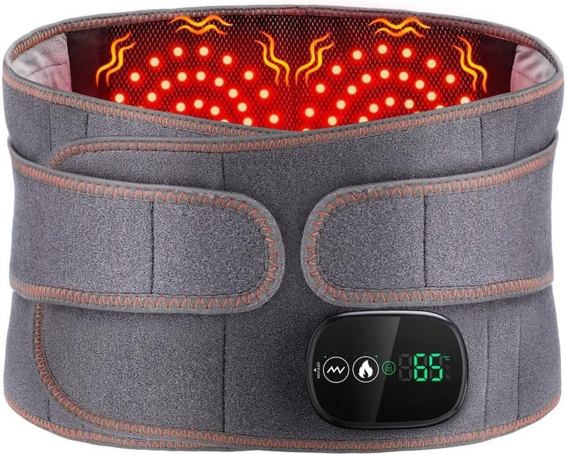 Infrared Heating Lumbar Belt with Vibration & Mugwort Wireless Back Pain Relief