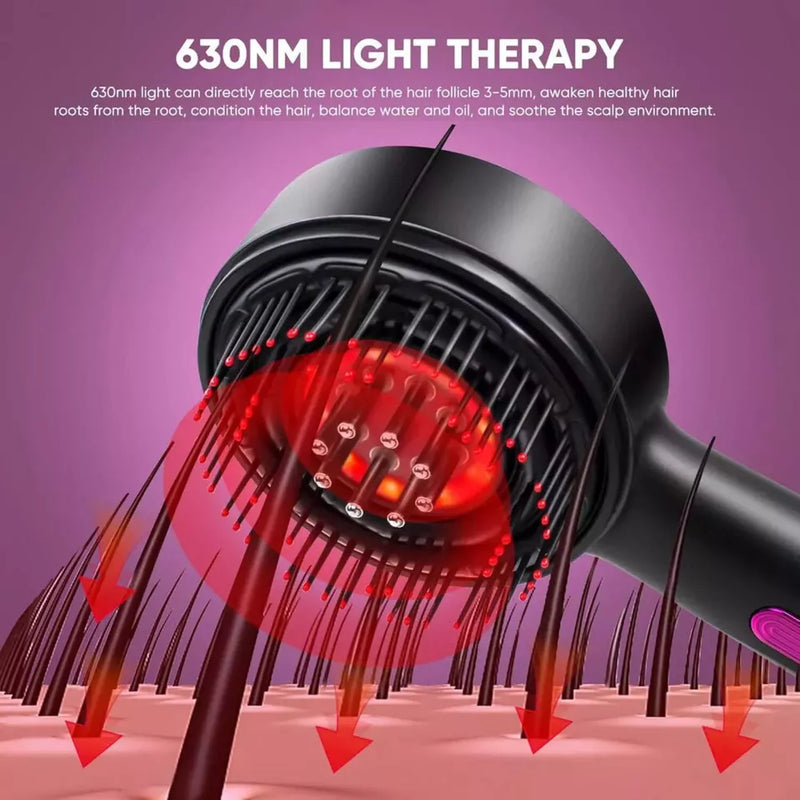 Hair Growth Comb with Red Light Therapy & Scalp Massage